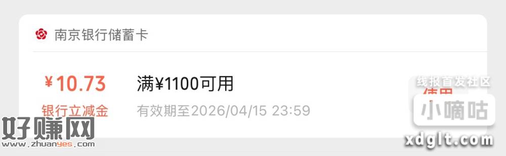 9点，白条分分卡 10元立减
