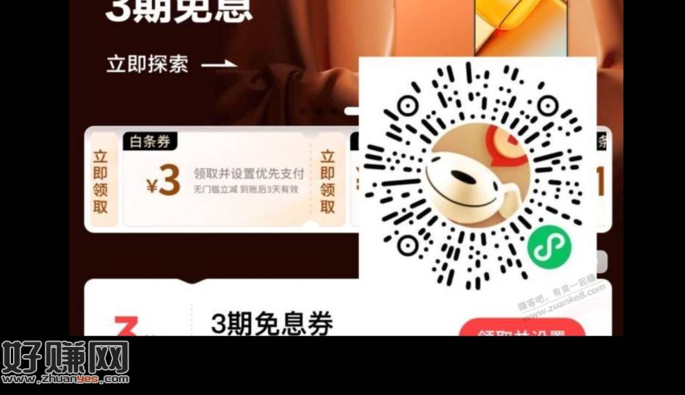 白条3-3支付券！