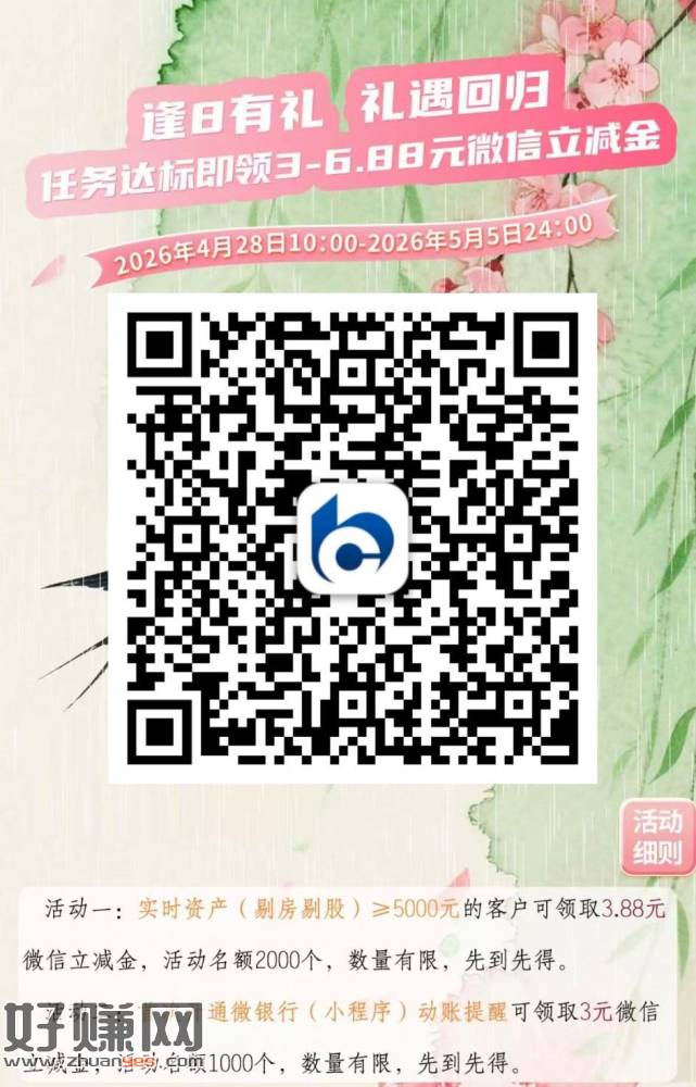 限宁波交.行受邀 ，符合共领6.88立减J