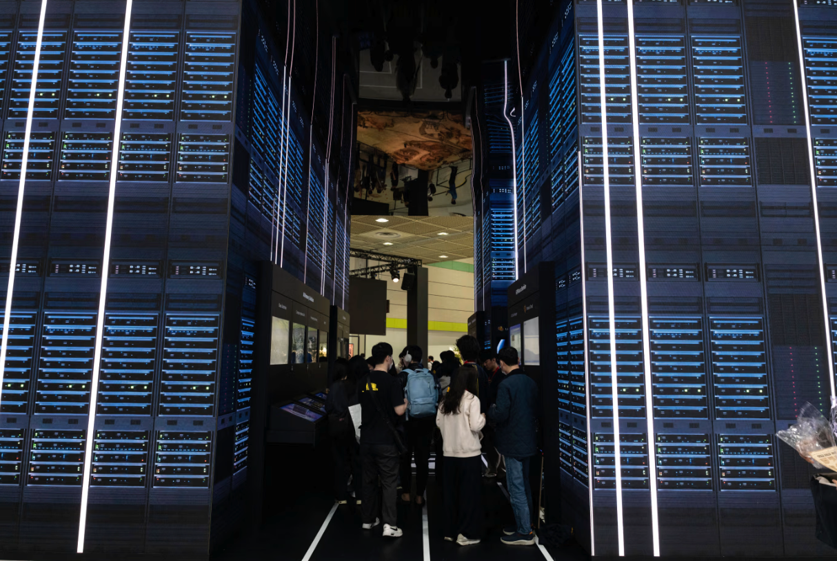 SK电讯在韩国IT展会上的展台