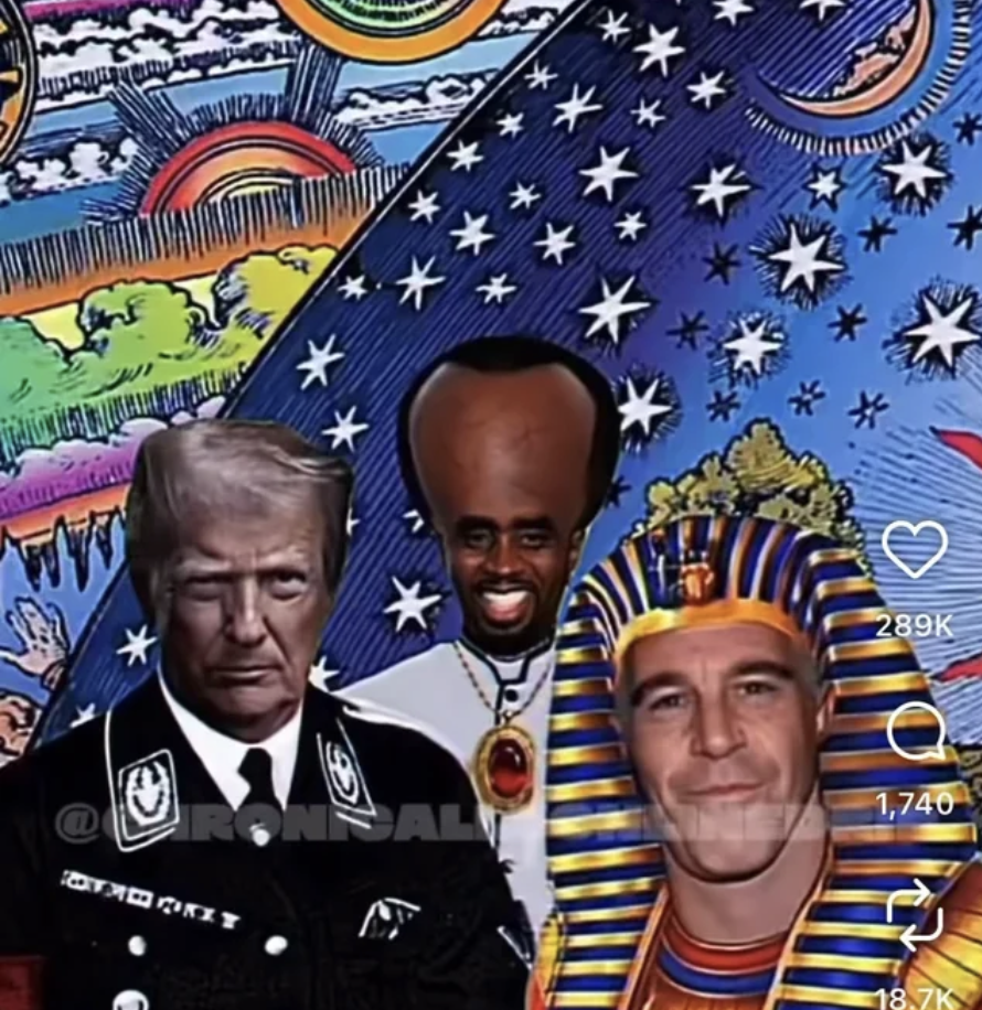 Agartha meme 的传播伴随强烈的种族主义｜图源：TikTok