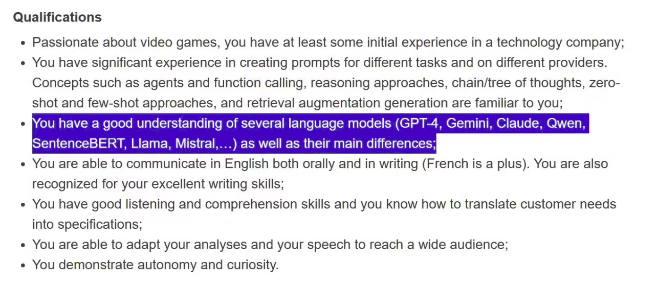 人工智能渗透3A游戏开发：育碧招聘要求精通生成式AI