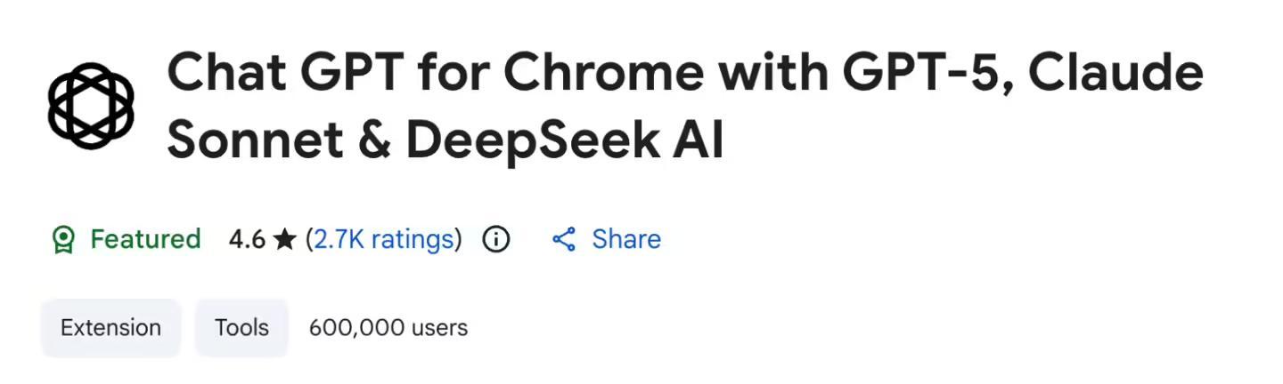 下载超90万次：两款Chrome扩展会窃取你的ChatGPT/DeepSeek AI对话