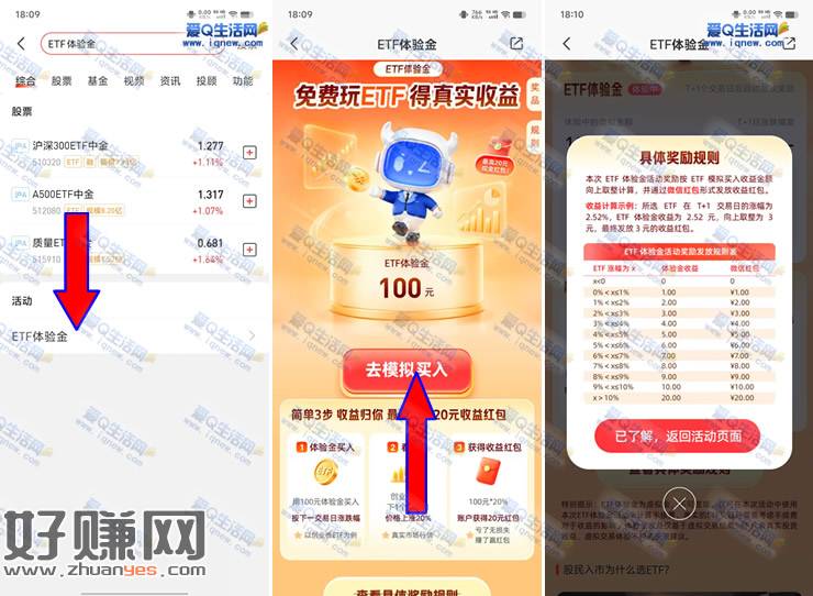 平安证券领ETF体验金 最高20元现金奖励