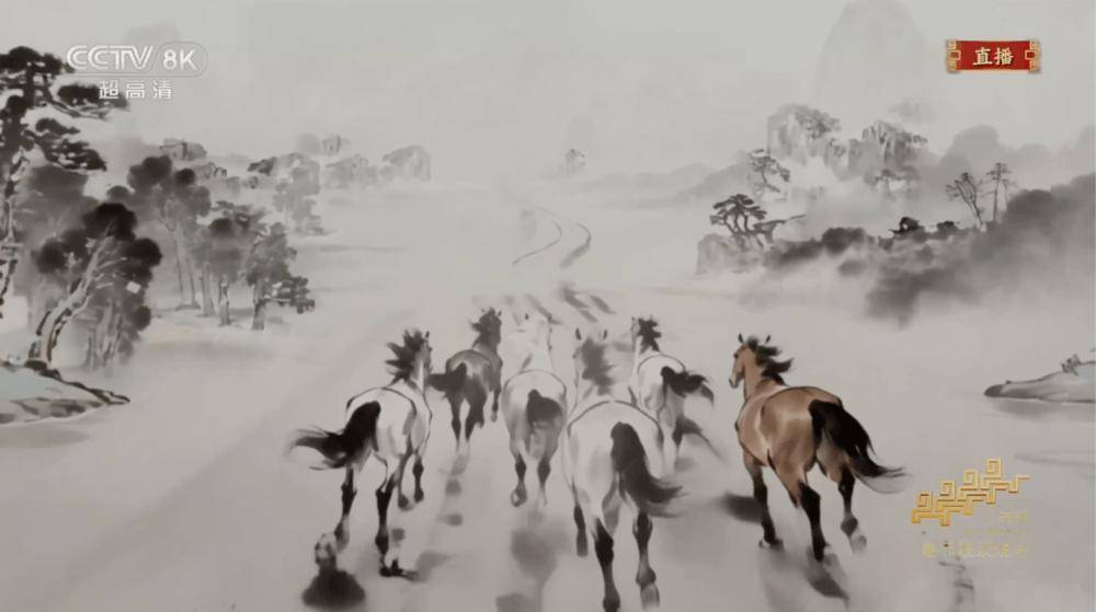 2026年央视春晚《驭风歌》节目舞台画面