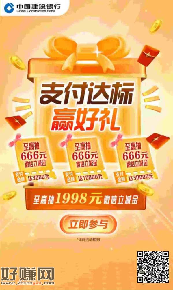 建行达标礼全国活动，没报名得报名，报完的该抽奖的抽奖