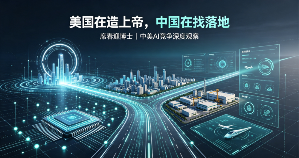 美国在造上帝，中国在找落地：AI竞争的两种动力