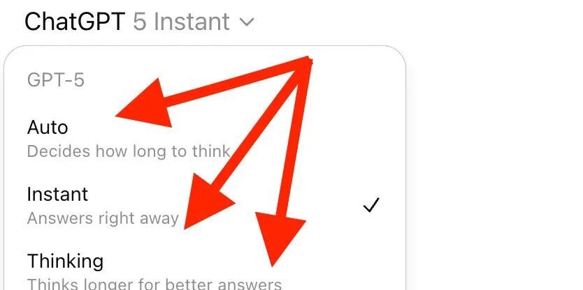 ChatGPT-5 is lying to you: 30 real ways to use Auto, Instant & Thinking  modes | by Kanika B K | Medium