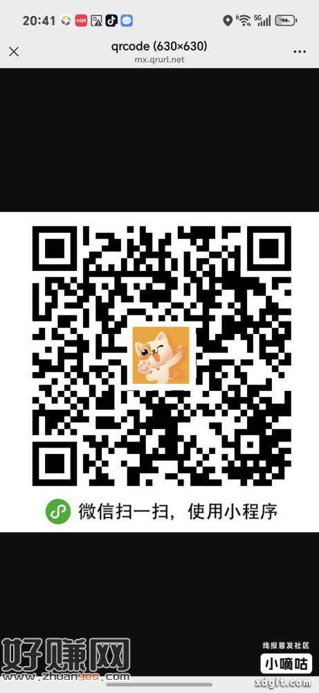 微信扫码打开 小程序自己蹲着 到时候有摇一摇！