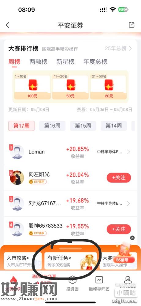 平安证券 搜 ETF大赛 下面每周一抽